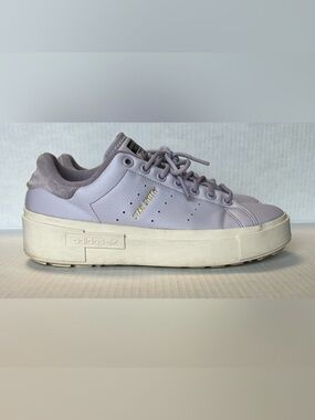 adidas Stan Smith Bonega Lavender Platform Sneakers Women’s Size 8.5